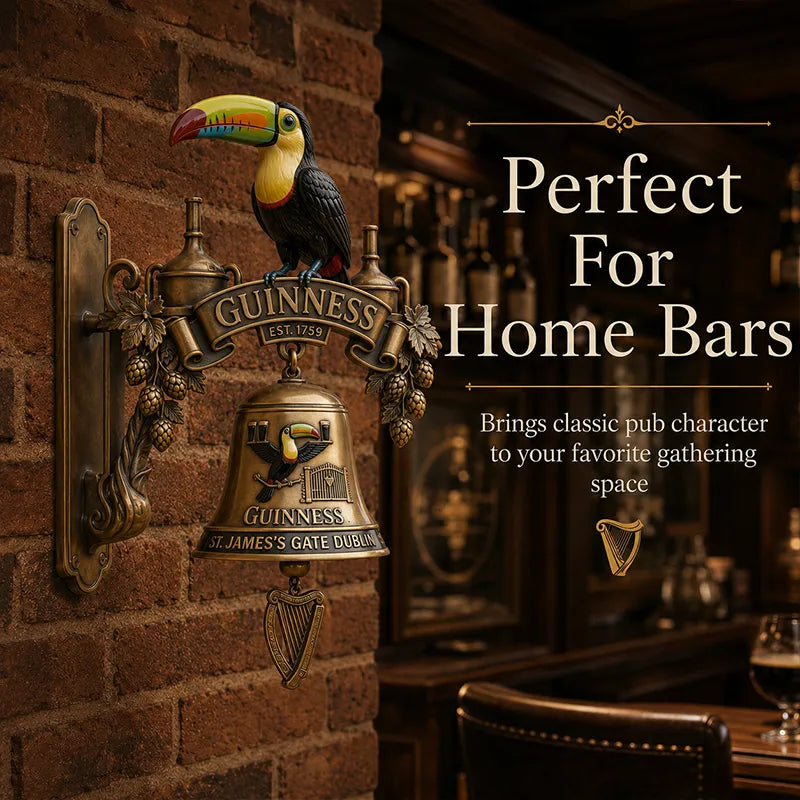 🍺Guinness Toucan Cast Iron Door Bell