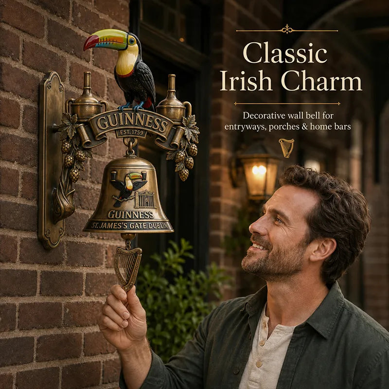 🍺Guinness Toucan Cast Iron Door Bell