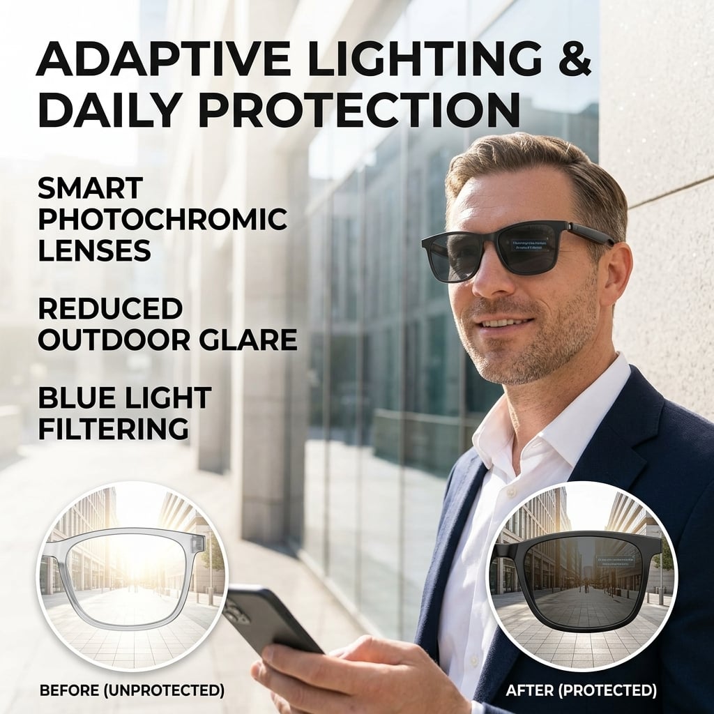 👓 All-weather on-body AI assistant, real-time multilingual simultaneous translation, seamless cross-border communication, all-round AI recognition for everything, on-body professional recorder, hands-free calls, music playback
