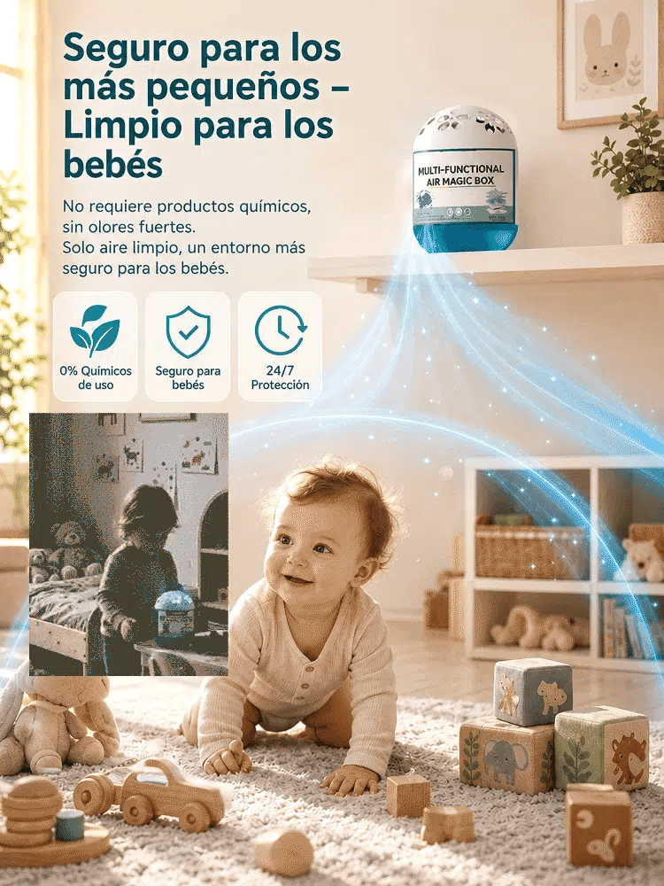 Caja eliminadora de polvo de nivel micrométrico
