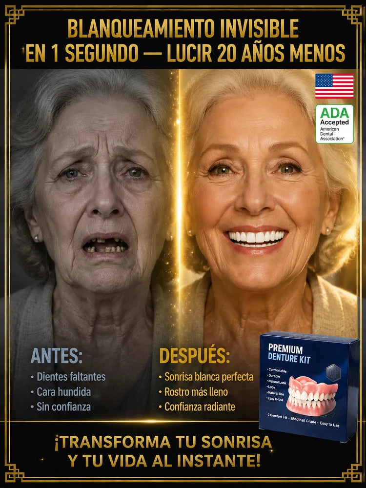 😁🦷 Prótesis dental completa médica certificada por ADA de EE. UU.