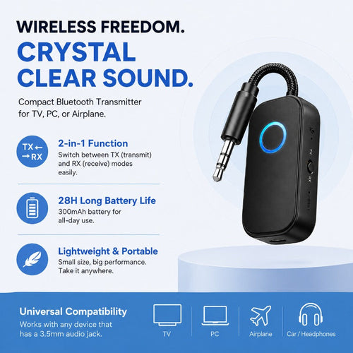 2-in-1 Bluetooth Transmitter Receiver