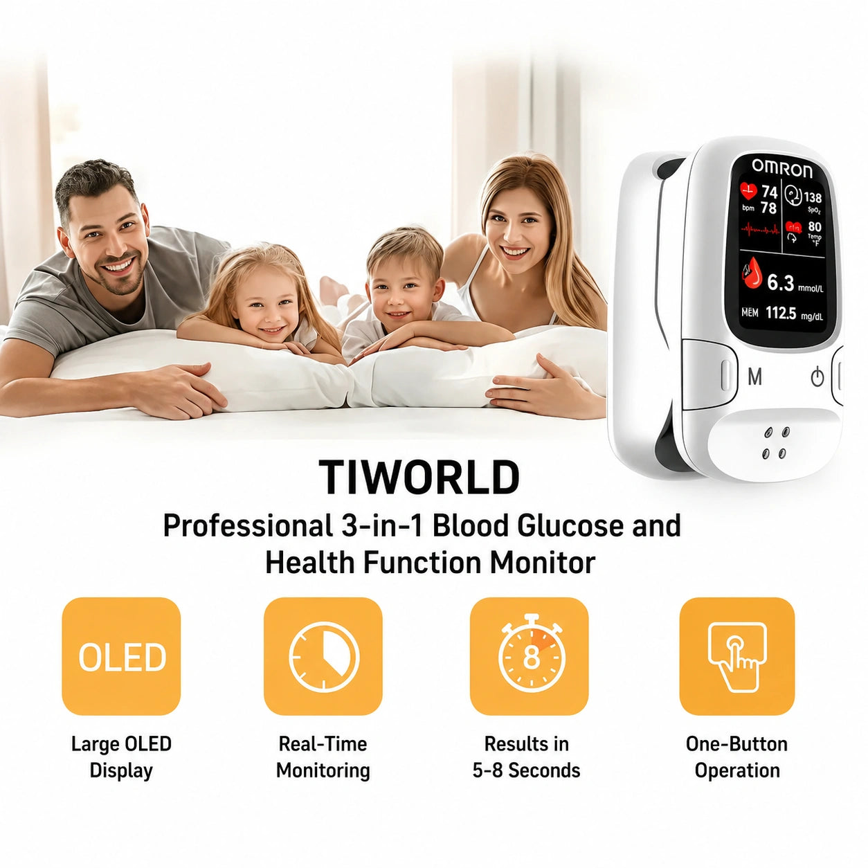 Omron™ Introduces the newly launched non-invasive smart blood glucose meter 🔥