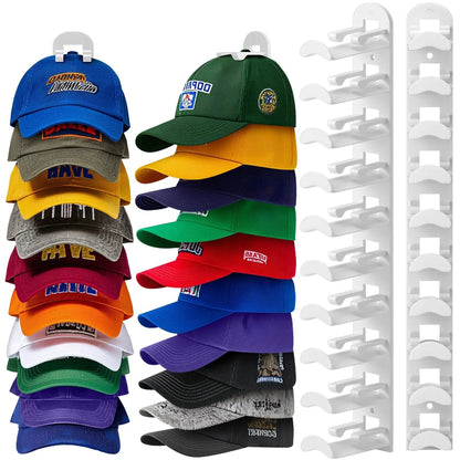 Hat Rack for Wall – Baseball Cap Organizer Holds Up to 20 Hats