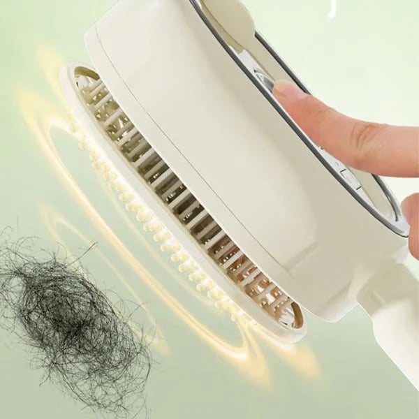 3-in-1 Electric MistDetangling Brush for Frizz& Scalp Massage