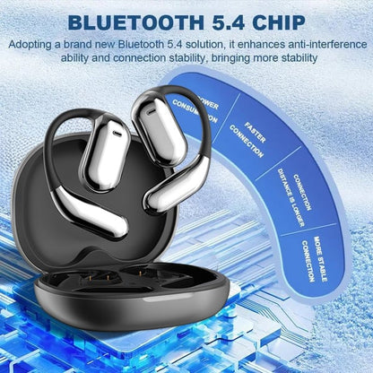 🔥 Bluetooth 5.4 Open-Ear AI Translation Earbuds – Clear Calls, Voice Recording & IPX5 Waterproof