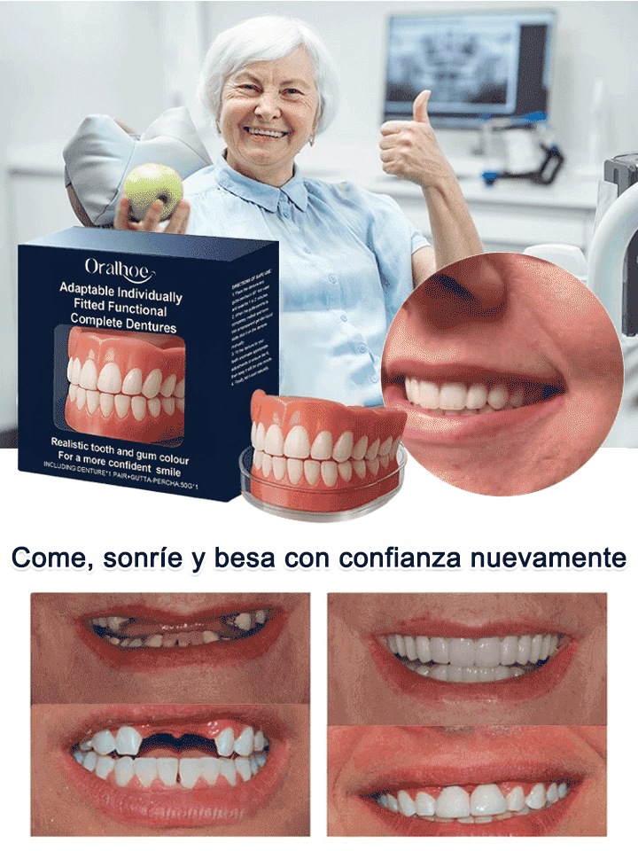 🔥Gran Oferta -📢Juego de prótesis dentales funcionales completas