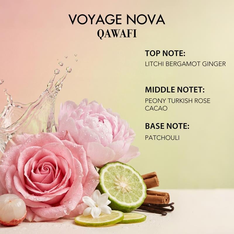 🔥Last Day 49% OFF🌹Voyage Nova | Rosey Fruity Floral | Extrait De Parfum  | Long Lasting Luxury Fragrance