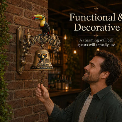 🍺Guinness Toucan Cast Iron Door Bell