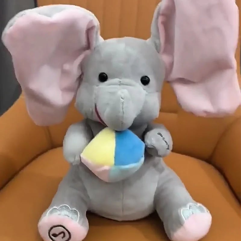 🎁Advanced AI companion doll🛒Cute Hide And Seek Elephant Plush Doll