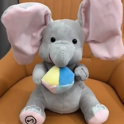 🎁Advanced AI companion doll🛒Cute Hide And Seek Elephant Plush Doll