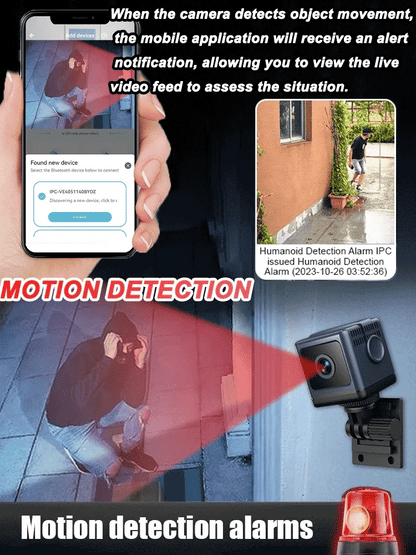 Smart WiFi Security Camera – 1080P HD, Night Vision, Motion Detection, Low Power