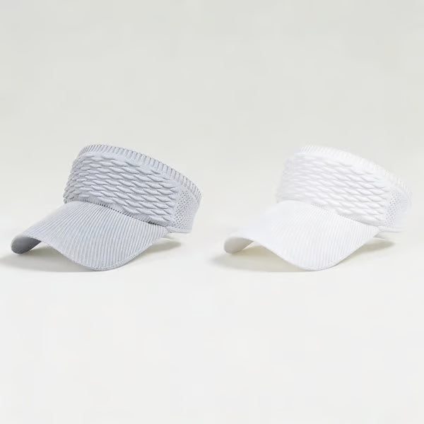 2-Pack Women's High Ponytail Sun Visor Hats