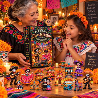 Day of the Dead Village 2026 – 24-Day Day of the Dead Collectible Countdown Calendar with 24 Unique Miniatures
