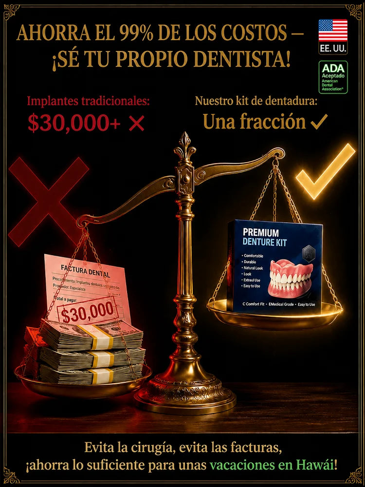 😁🦷 Prótesis dental completa médica certificada por ADA de EE. UU.