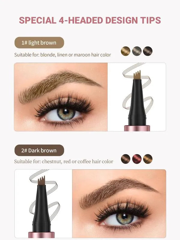 ✨Last Day Buy 1 Get 1 Free🖌️ Waterproof Micro-Fork Brow Pencil – Natural Hair-Like Brows