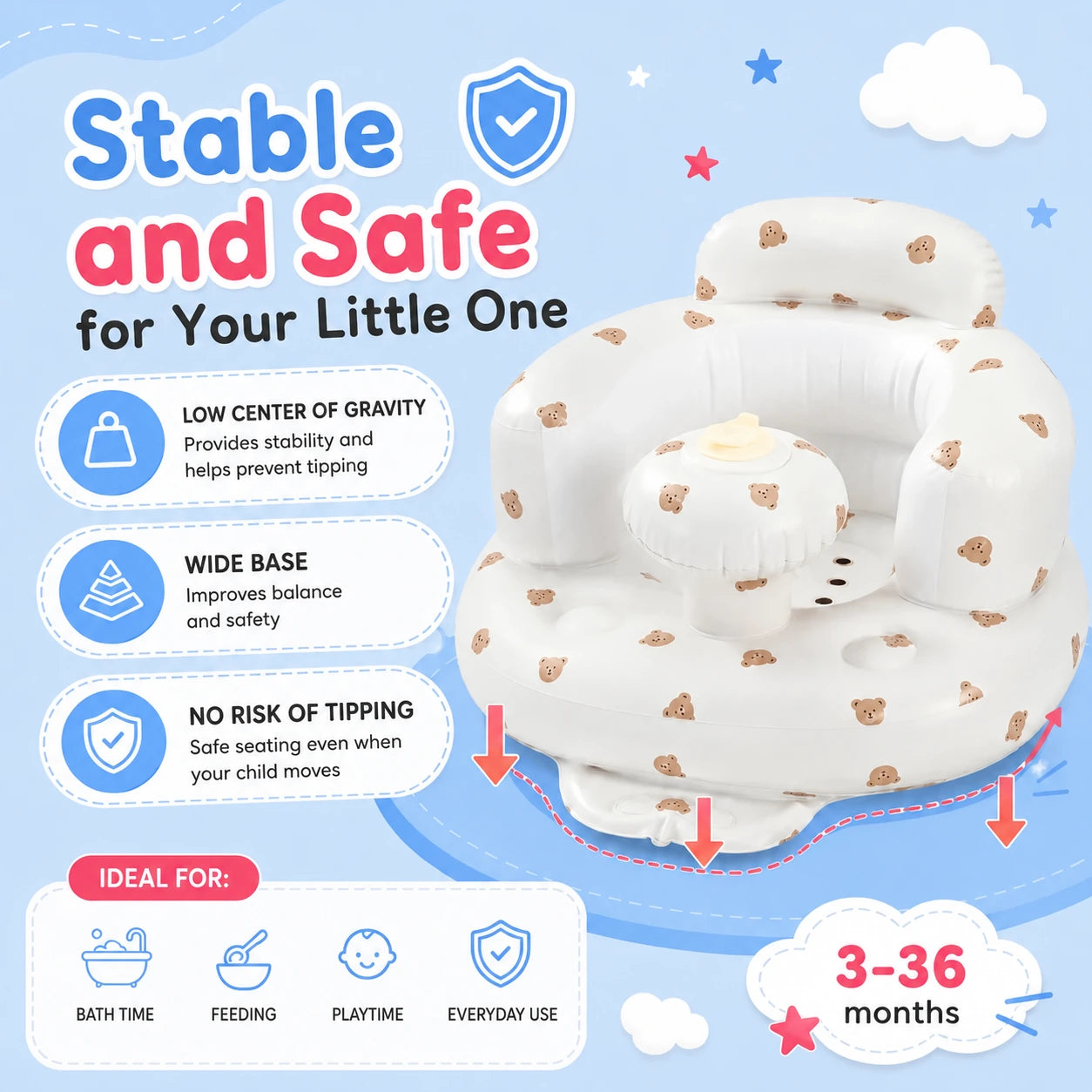 Kiddie – Inflatable seat for toddlers