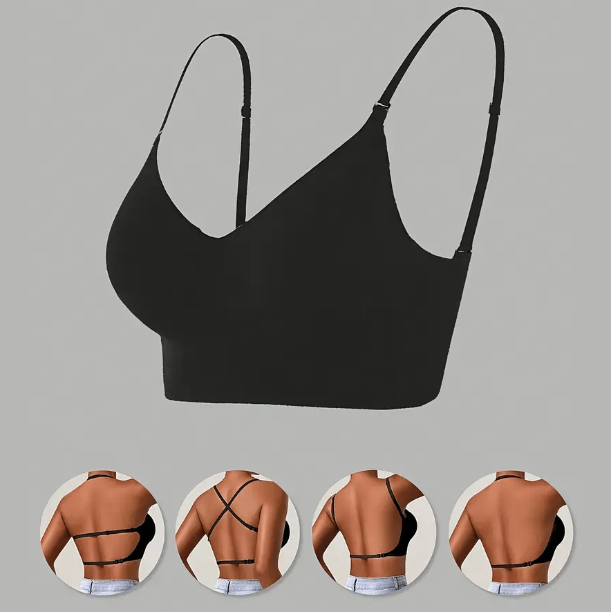 🏆Last Day 49% OFF🔥Women's Solid Color Wireless Backless Bra