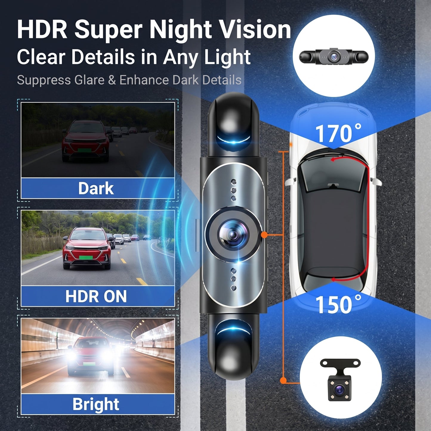 🎁LAST DAY 49% OFF🔥 Full View Car Dashcam System