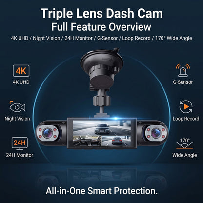 🎁LAST DAY 49% OFF🔥 Full View Car Dashcam System