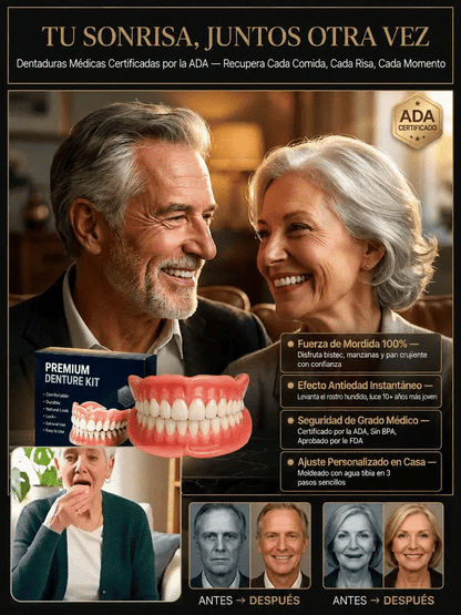 😁🦷 Prótesis dental completa médica certificada por ADA de EE. UU.