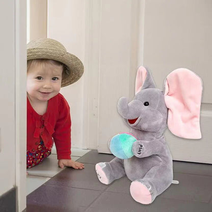 🎁Advanced AI companion doll🛒Cute Hide And Seek Elephant Plush Doll