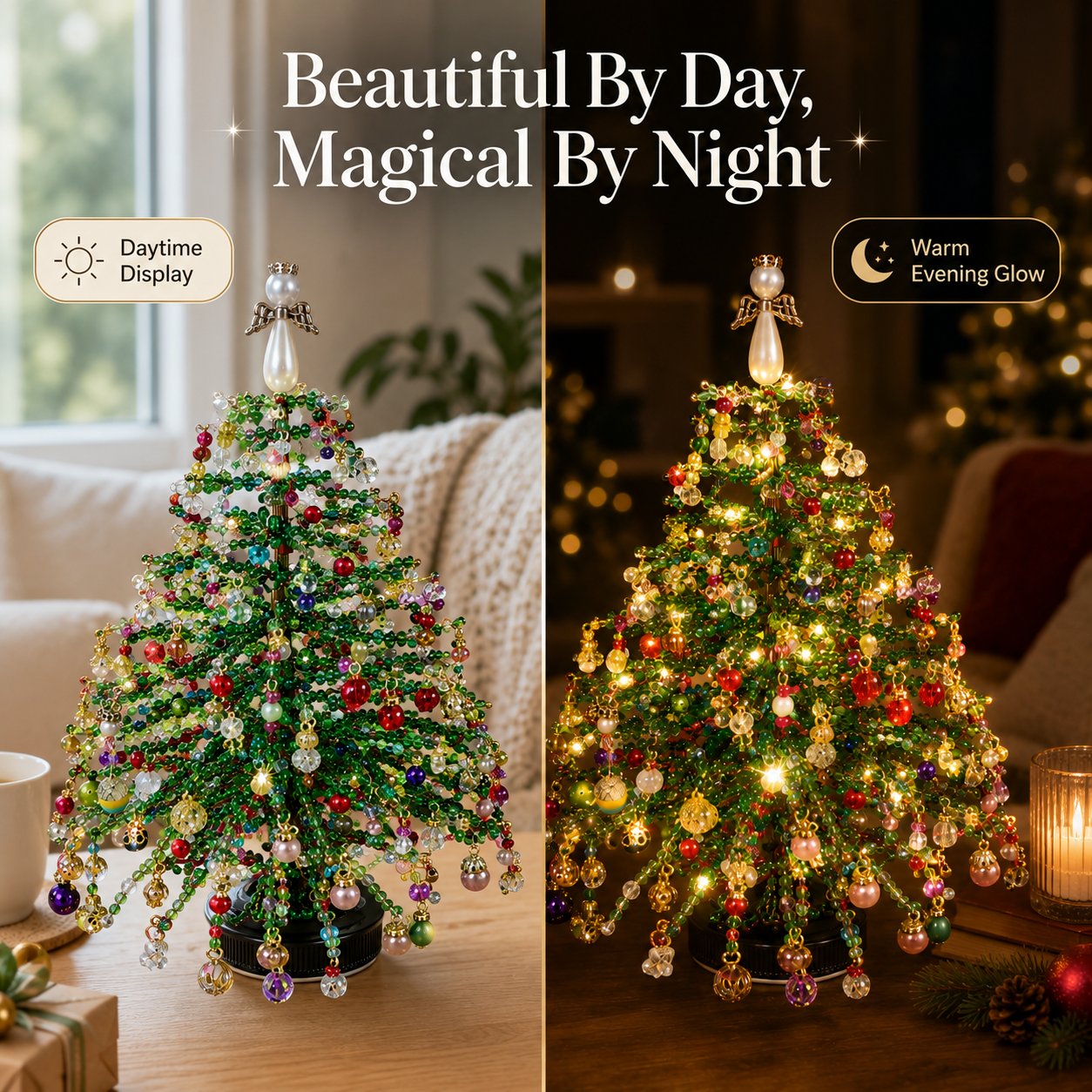 🎅 DIY Beaded Christmas Tree Kit – Create a Sparkling Holiday Decoration 🎄🎁