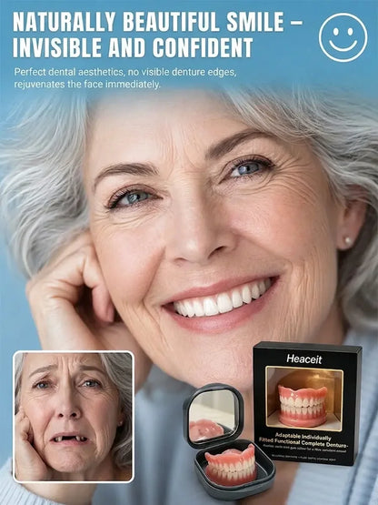 German Medical-Grade Snap-In Full Dentures