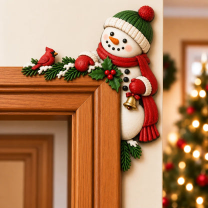 🎅Christmas Peekaboo Door Frame Corner Decor – 3D Holiday Character Decoration🎅