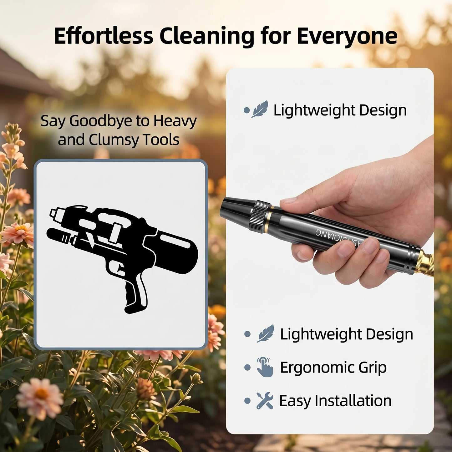 💦🚿High-Pressure Power Washer for Car & Garden! 💦🚗 10X Power Boost | 8 Spray Modes | Heavy-Duty Metal Body