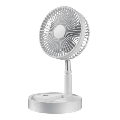 🌀  NOW! 🔋 Telescopic Folding USB Charging Fan – Adjustable height, quiet operation & portable – perfect for desk, travel or outdoor use 💨