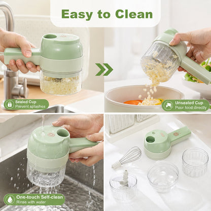 🥗Cordless Food Processor for Slicing, Mincing, Peeling & Whipping — One Tool, Endless Kitchen Possibilities! 🍳✨