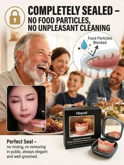 German Medical-Grade Snap-In Full Dentures