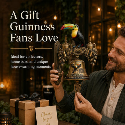 🍺Guinness Toucan Cast Iron Door Bell