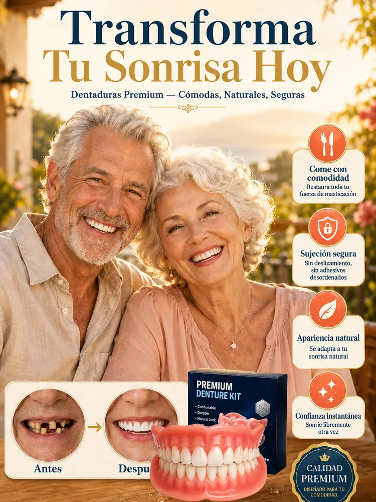 😁🦷 Prótesis dental completa médica certificada por ADA de EE. UU.