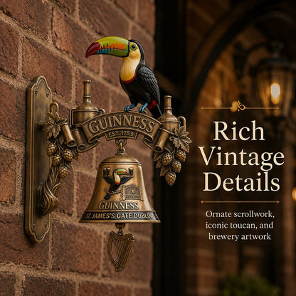 🍺Guinness Toucan Cast Iron Door Bell