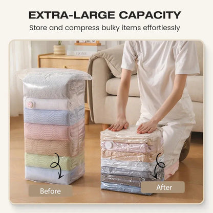 📦【4 items】 Large-Capacity Vacuum Bags – No Pump Needed! 💨✨