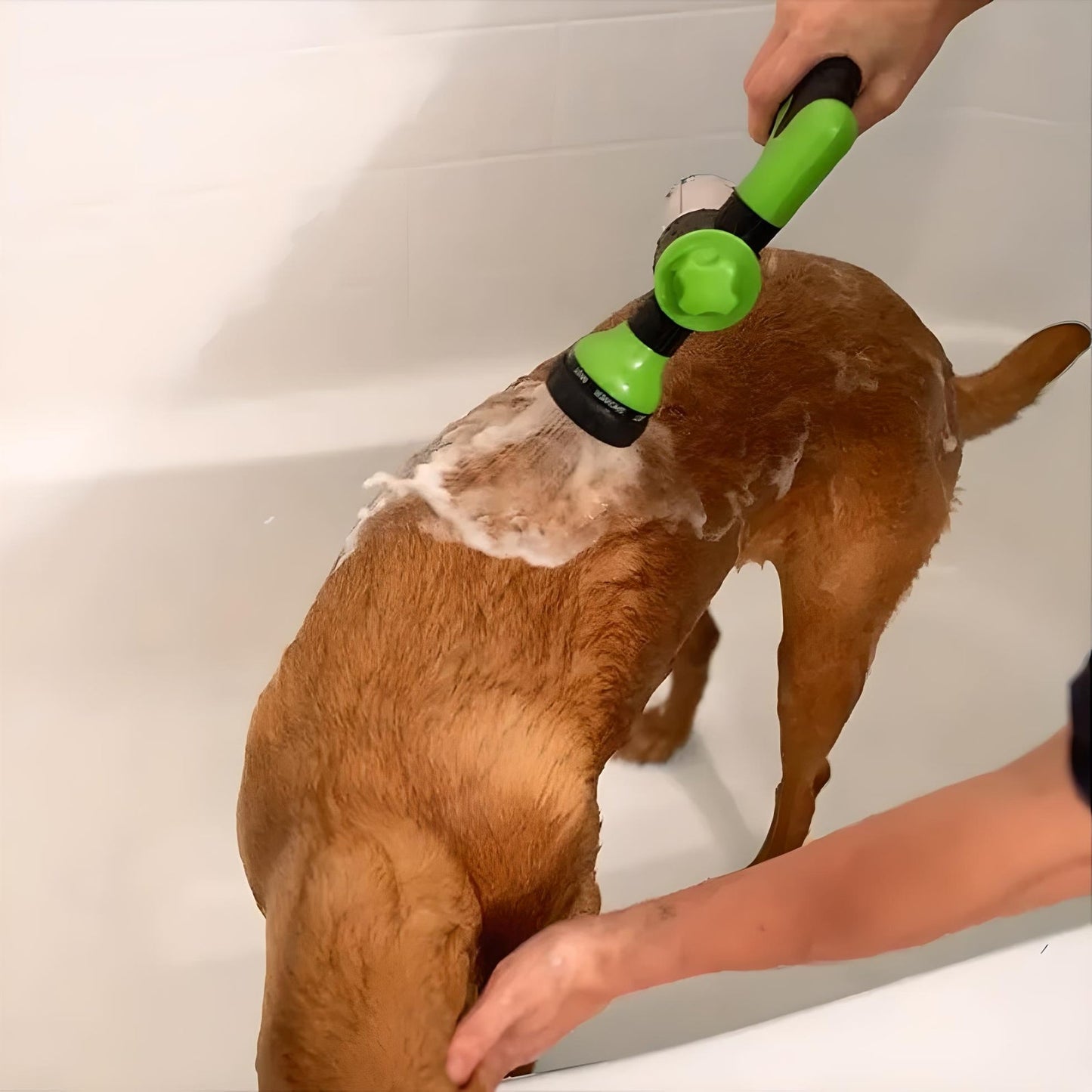 ✨LAST DAY ONLY 49% OFF🔥Pup Jet Dog Wash Hose Nozzle Foam Dog Horse Sprayer Wash Hose Attachment Soap Dispenser Sprayer Dog Bathing Sprayer