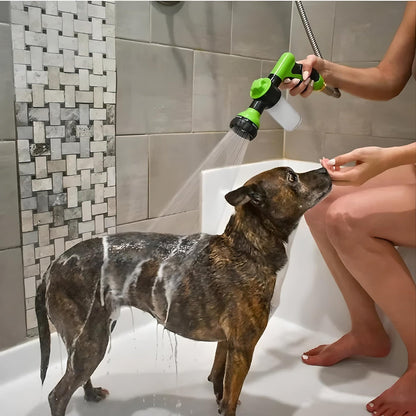 ✨LAST DAY ONLY 49% OFF🔥Pup Jet Dog Wash Hose Nozzle Foam Dog Horse Sprayer Wash Hose Attachment Soap Dispenser Sprayer Dog Bathing Sprayer