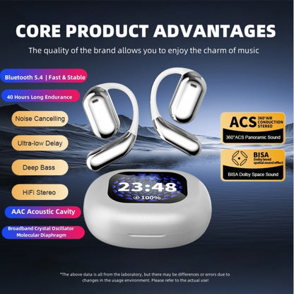 🔥 Bluetooth 5.4 Open-Ear AI Translation Earbuds – Clear Calls, Voice Recording & IPX5 Waterproof