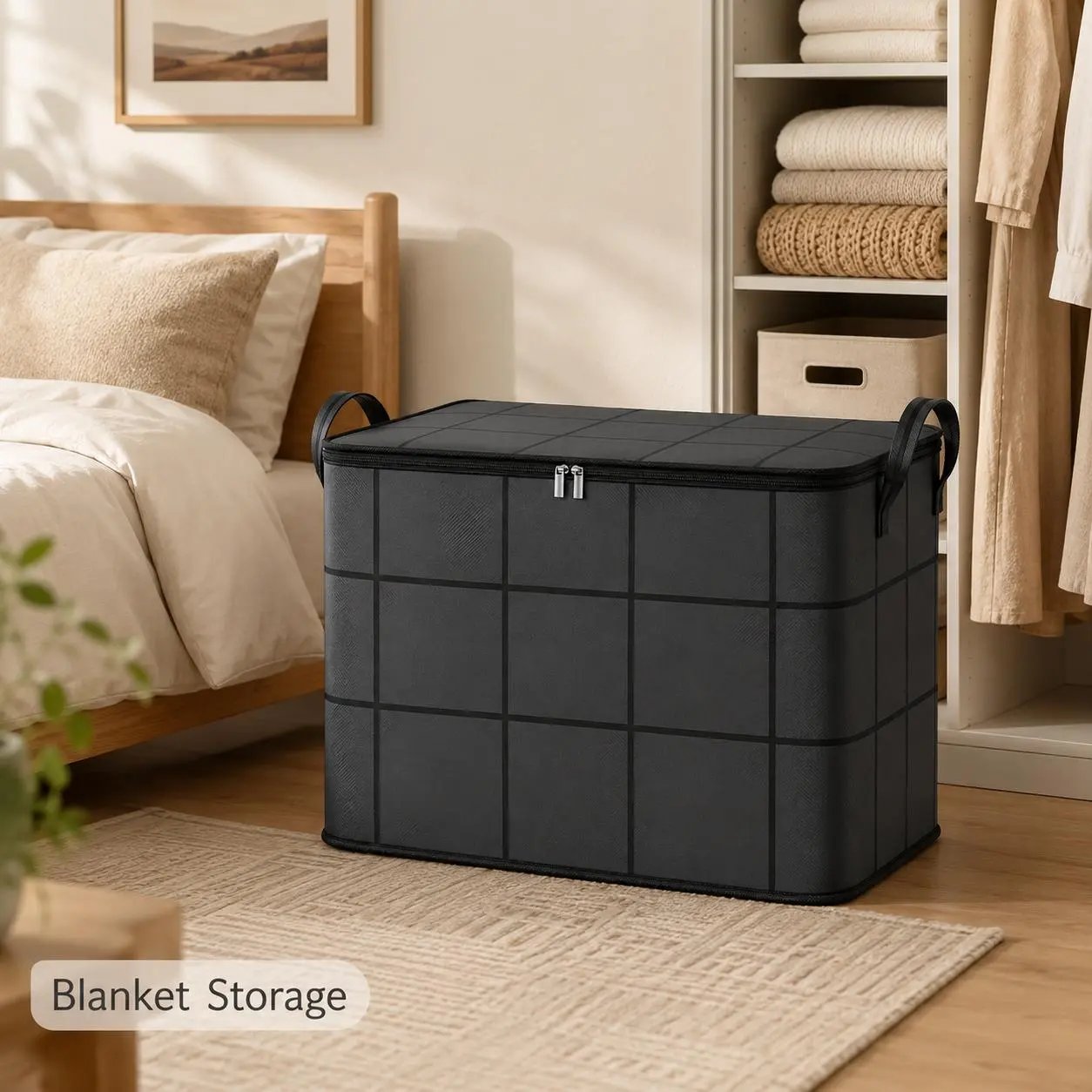 📦Oversized Storage Tote.For Blankets & More