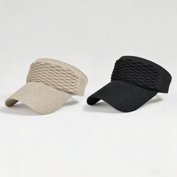 2-Pack Women's High Ponytail Sun Visor Hats
