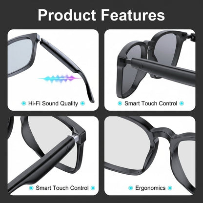 👓 All-weather on-body AI assistant, real-time multilingual simultaneous translation, seamless cross-border communication, all-round AI recognition for everything, on-body professional recorder, hands-free calls, music playback