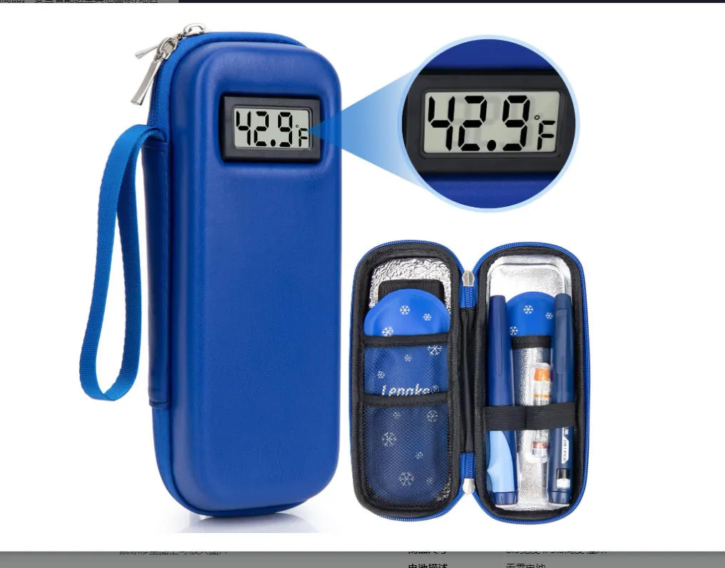 Nsulin Cooler Travel Case ❄️💙 Built-in Temperature Display 🌡️