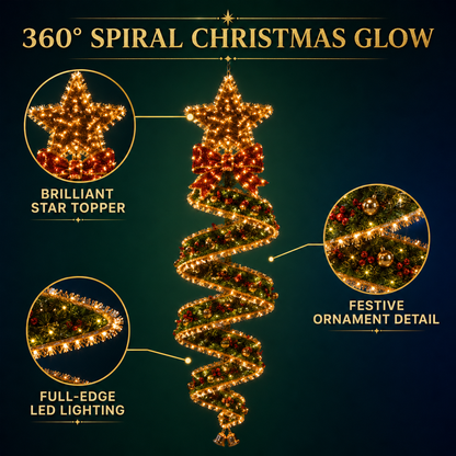 🎄Last day for 50% off🎄Christmas Magic Spiral Hanging LED Light Collection