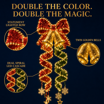 🎄Last day for 50% off🎄Christmas Magic Spiral Hanging LED Light Collection