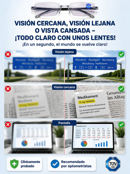 【Sin necesidad de examen de la vista】 Óptica de Jena - Lentes con enfoque automático