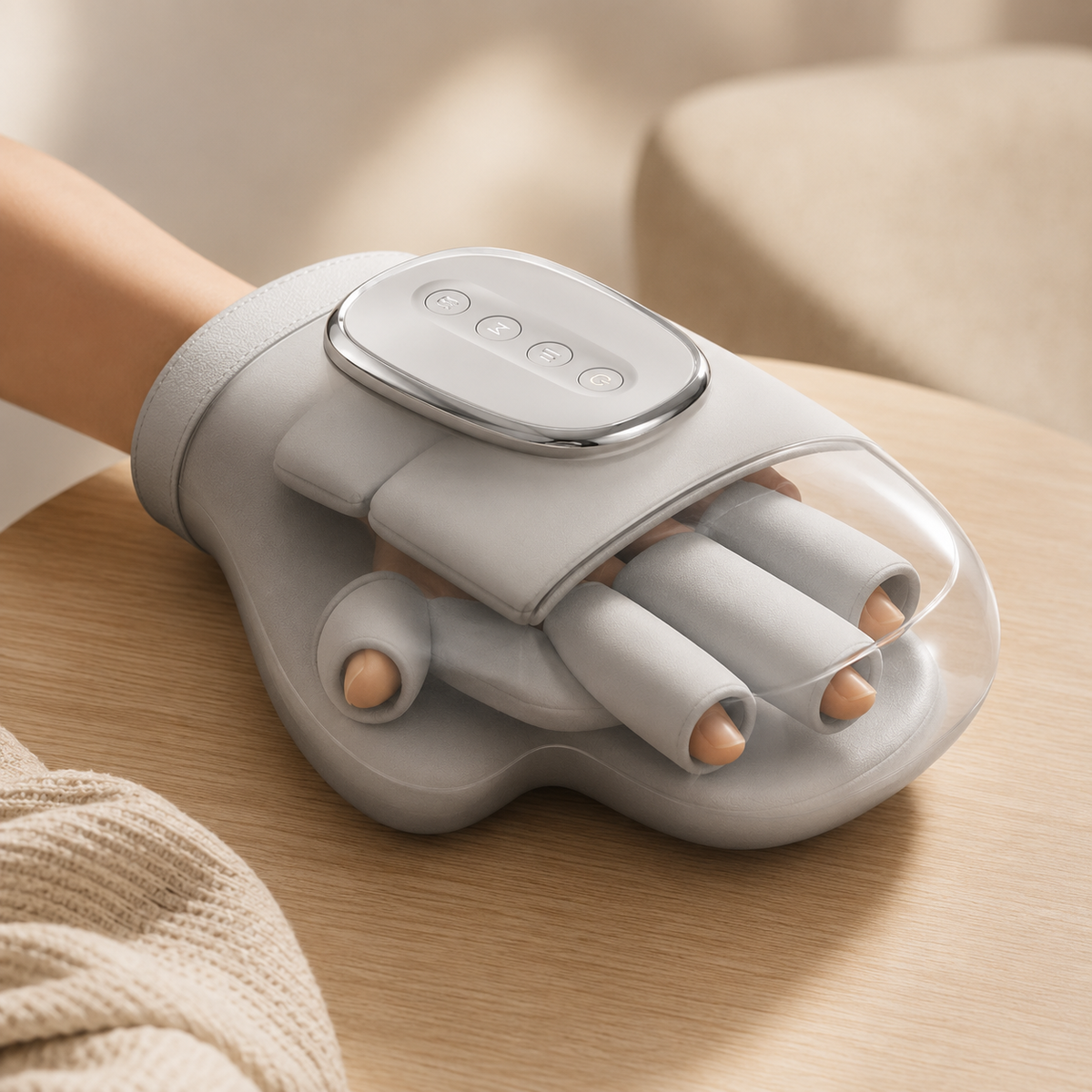 Smart Hand Massager with Heat and Compression