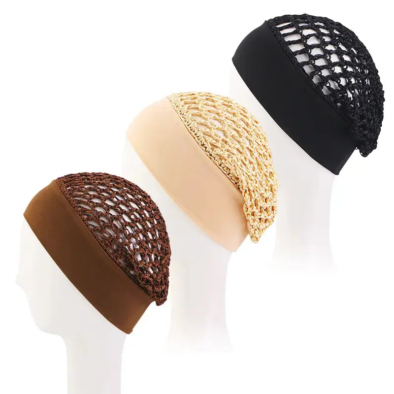 🎁3-Piece Stretchy Wide-Edge Sleeping Cap Set💎