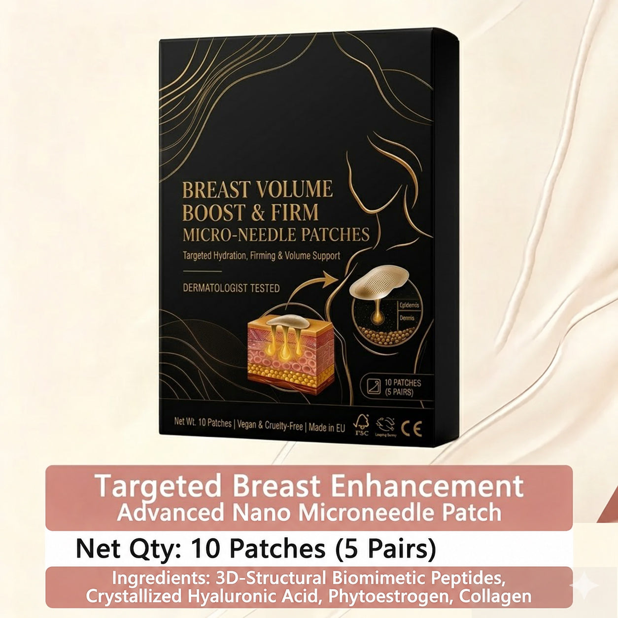 💥Targeted Breast Enhancement Advanced Nano Microneedle Patch